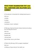 PIVOT POINT EXAMINATION TEST 2026 FULL QUESTIONS AND SOLUTIONS 100&percnt; CORRECT