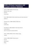 NURS 175 Exam 4 questions with complete solutions 2025-2026