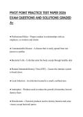 PIVOT POINT PRACTICE TEST PAPER 2026 EXAM QUESTIONS AND SOLUTIONS GRADED A&plus;