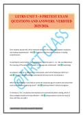 LETRS UNIT 5 - 8 PRETEST EXAM QUESTIONS AND ANSWERS&period; VERIFIED 2025&sol;2026&period;