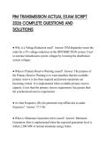 PJM TRANSMISSION ACTUAL EXAM SCRIPT 2026 COMPLETE QUESTIONS AND SOLUTIONS