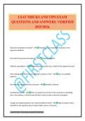 LSAT TRICKS AND TIPS EXAM QUESTIONS AND ANSWERS&period; VERIFIED 2025&sol;2026&period;