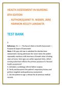Health Assessment Nursing Test Bank 2026 &vert; Weber & Kelley-Landaeta &vert; Physical Assessment MCQs &vert; Nursing Test Bank