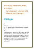 Health Assessment Nursing Test Bank 2026 &vert; Weber & Kelley-Landaeta &vert; Physical Assessment MCQs &vert; Nursing Test Bank
