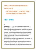 Health Assessment Nursing Test Bank &vert; Weber & Kelley-Landaeta &vert; Nursing Test Bank 2026 &vert; Physical Assessment MCQs