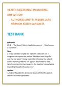 Health Assessment Nursing Test Bank 2026 &vert; Weber & Kelley-Landaeta &vert; Physical Assessment MCQs &vert; Nursing Test Bank