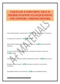 NAB EXAM- EVERYTHING THAT IS NEEDED TO KNOW EXAM QUESTIONS AND ANSWERS&period; VERIFIED 2025&sol;2026