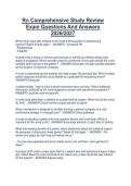 Rn Comprehensive Study Review  Exam Questions And Answers  2026&sol;2027