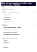 MEAS 109 final exam questions with correct answers rated A&plus; 2025&sol;2026