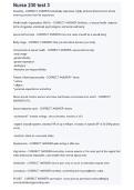 NURSE 230 Test 3 Questions & Answers Study Guide 2025&sol;2026
