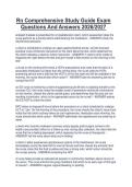 Rn Comprehensive Study Guide Exam  Questions And Answers 2026&sol;2027