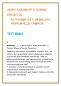 Health Assessment Nursing Test Bank 2026 &vert; Weber & Kelley-Landaeta &vert; Physical Assessment MCQs &vert; Nursing Test Bank