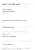 NURSE 50 Exam 1 Study Guide  Questions & Answers 2025&sol;2026