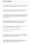 Intro to Nursing  Questions & Answers Study Guide 2025&sol;2026