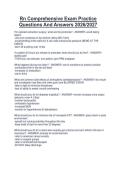 Rn Comprehensive Exam Practice  Questions And Answers 2026&sol;2027 
