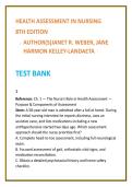 Health Assessment Nursing Test Bank 2026 &vert; Weber & Kelley-Landaeta &vert; Physical Assessment MCQs &vert; Nursing Test Bank