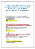 NATE GAS HEATING NEWEST EXAM 2026 &vert; 150 QUESTIONS AND CORRECT DETAILED ANSWERS WITH RATIONALE &vert;RATED A&plus; &vert;REVISED&excl;&excl;