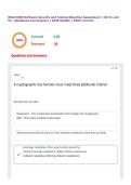 WGU D385 Software Security and Testing Objective Assessment &vert; OA V1 and V2 &vert; Questions and Answers &vert; 2026 Update &vert; 100&percnt; Correct&period;