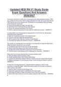 Updated HESI RN V1 Study Guide  Exam Questions And Answers  2026&sol;2027 
