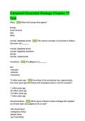 Campbell Essential Biology Chapter 17 Test Review 2024&ndash;2025  Questions & Answers Solved 100&percnt;