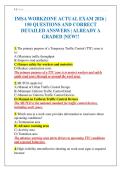 IMSA WORKZONE ACTUAL EXAM 2026 &vert; 150 QUESTIONS AND CORRECT DETAILED ANSWERS &vert; ALREADY A GRADED &vert;NEW&excl;&excl;