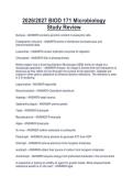 2026&sol;2027 BIOD 171 Microbiology  Study Review 