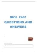 BIOL 2401 lab exam 3 questions  and  100&percnt; correct answers