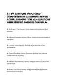 ATI PN CAPSTONE PROCTORED COMPREHENSIVE ASSESSMENT NEWEST ACTUAL EXAMINATION 2026 QUESTIONS WITH VERIFIED ANSWERS GRADED A&plus;