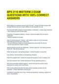 BPS 2110 MIDTERM 2 EXAM QUESTIONS WITH 100&percnt; CORRECT ANSWERS