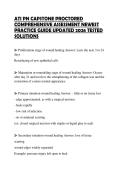 ATI PN CAPSTONE PROCTORED COMPREHENSIVE ASSESSMENT NEWEST PRACTICE GUIDE UPDATED 2026 TESTED SOLUTIONS