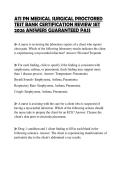 ATI PN MEDICAL SURGICAL PROCTORED TEST BANK CERTIFICATION REVIEW SET 2026 ANSWERS GUARANTEED PASS