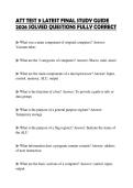 ATT TEST 9 LATEST FINAL STUDY GUIDE 2026 SOLVED QUESTIONS FULLY CORRECT