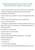 Package deal for Michigan State Brakes Exam 2026&sol;2027 &ndash; Practice Questions with 100&percnt; Verified Answers &vert; A&plus; Guaranteed