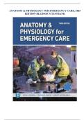ANATOMY & PHYSIOLOGY FOR EMERGENCY CARE&comma; 3RD EDITION BLEDSOE&rsquo;S TESTBANK