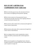 BIOS 255 UNIT 4 MIDTERM EXAM COMPREHENSIVE STUDY GUIDE 2026