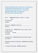 Bio 245 test 2 Klesath  Exam &vert;&vert; Most Recent  Exam 2026 Actual  Complete Real Exam Questions And Correct  Answers  &lpar;Verified Answers&rpar; Already Graded A&plus; &vert;  Guaranteed   Success&excl;&excl; &vert; Newest  Exam &vert; Just  Released&excl;&excl;  BIO 245 Heart Test 2 Klesath Questions  