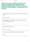 B250G Final Exam MOST RECENT EXAM 2026 ACTUAL  COMPLETE FREQUENTLY MOST TESTED REAL EXAM  QUESTIONS AND VERIFIED SOLUTIONS &vert; GET IT 100&percnt;  ACCURATE&excl;&excl; ALREADY GRADED A&plus; &vert; NEWEST EXAM &vert; JUST  RELEASED&excl;&excl;    