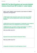 RISIA EPE Test Bank Questions and accurate detailed  Answers Actual Exam RBT Graded A&plus; Latest Update  