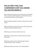 BIOS 242 WEEK 9 FINAL EXAM COMPREHENSIVE SCRIPT 2026 ANSWERS FULL SOLUTION GRADED A&plus;