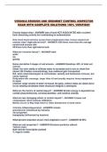 VIRGINIA EROSION AND SEDIMENT CONTROL INSPECTOR EXAM WITH COMPLETE SOLUTIONS 100&percnt; VERIFIED&excl;&excl;