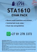 STA1610 EXAM PACK 2026 - DISTINCTION GUARANTEED