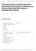IAHSS Basic Officer Certification Questions &vert;&vert; Exam Questions and Answers &lpar;Verified Answers&rpar; &vert;&vert;ACTUAL EXAM 2026 TEST&excl;&excl; Graded A&plus; &vert; 2025&vert;2026 EXAM UPDATE