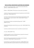 BHIS 410 FINAL EXAM REVIEW QUESTIONS AND ANSWERS