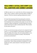 NU641 WEEK 11 ACTUAL QUIZ SCRIPT 2026 FULL QUESTIONS AND CORRECT ANSWERS