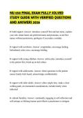 NU 650 FINAL EXAM FULLY SOLVED STUDY GUIDE WITH VERIFIED QUESTIONS AND ANSWERS 2026