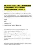 NU 650 MIDTERM COMPLETE EXAMPREP WITH VERIFIED QUESTIONS AND DETAILED ANSWERS GRADED A&plus;