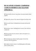 BIS 245 APPLIED SCENARIO COMPENDIUM COMPLETE REFERENCE 2026 SOLUTIONS APPROVED A&plus;