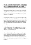 BIS 245 BUSINESS TECHNOLOGY CASEBOOK LEARNING SET 2026 RESULTS VALIDATED A&plus;