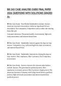 BIS 245 CASE ANALYSIS GUIDE FINAL PAPER 2026 QUESTIONS WITH SOLUTIONS GRADED A&plus;