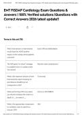 EMT FISDAP Cardiology Exam Questions & Answers &vert; 100&percnt; Verified solutions &vert;Questions with Correct Answers 2026 latest update&excl;&excl;
